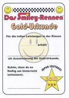 Motivationstafel Das Smiley-Rennen