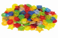 F&auml;delkn&ouml;pfe transparent 144 St&uuml;ck mit 6 Schn&uuml;ren