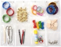 H&auml;ngetasche transparent mit 10 Taschen