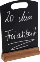 Tisch-Tafel A4 mit Standfu&szlig; und Griff&ouml;ffnung
