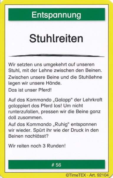 Kartenspiel Bewegtes Lernen 60-tlg. im Etui