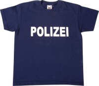 T-Shirt Polizei dunkelblau, Gr. 104