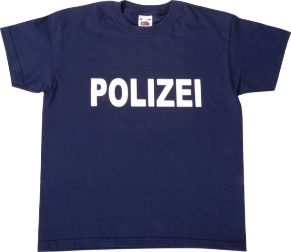 T-Shirt Polizei dunkelblau, Gr. 116