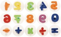Stempel Zahlen bunt