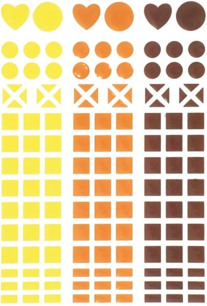Mosaik-Sticker gelb