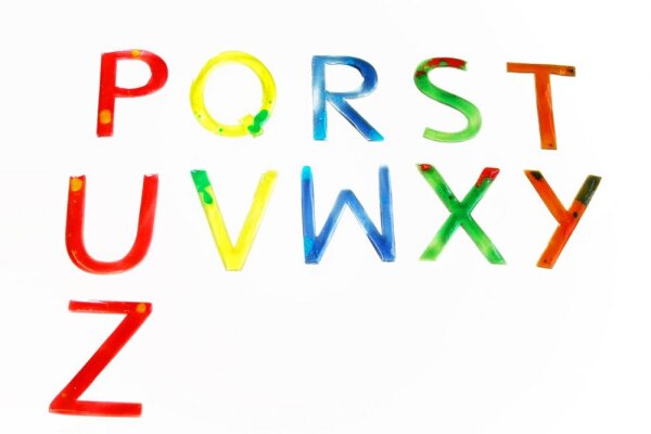 Fl&uuml;ssigkeitsbuchstaben