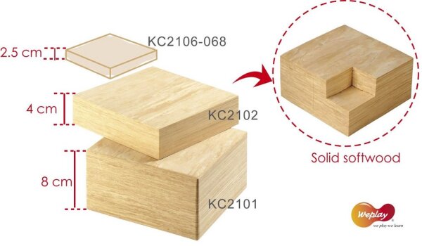 Soft Wood Bausteine 56-tlg.