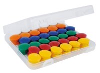 Haft-Magnete 21 mm in Box, 72-tlg.