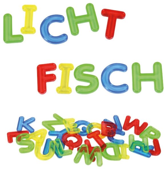 Transparente Buchstaben 26 St&uuml;ck