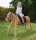Outdoor Holzpferd 80 cm mit Kind