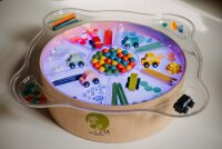 Schale 7-fach transparent f&uuml;r Leuchtk&uuml;bel