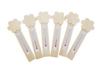 Thermometer DIY Blumen 6er Set