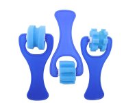 Musterroller 2,5 cm 3er Set blau