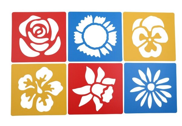 Stencil Blumen
