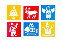 Stencil Weihnachten