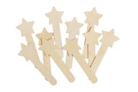 Sterne Holzbastelst&auml;bchen 10er Set