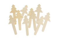 Weihnachtsbaum Holzbastelst&auml;bchen 10er Set