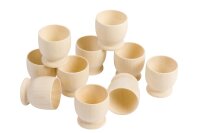 Holzeierbecher 10er Set