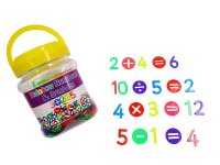 Regenbogen Zahlen und Mathe-Zeichen
