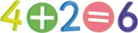 Regenbogen Zahlen und Mathe-Zeichen