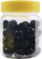 40 schwarze Perlen zu Perlenbild-Baukasten