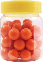 40 orangene Perlen zu Perlenbild-Baukasten