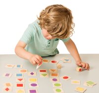 Lernspiel Form & Farbe "Stick the shape"