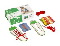 Lernspiel Schleife binden Lace the shoe