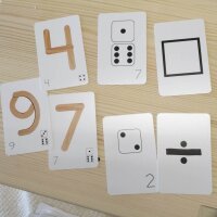 Zahlen Spielkarten