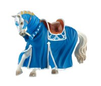 Turnierpferd blau Spielfigur