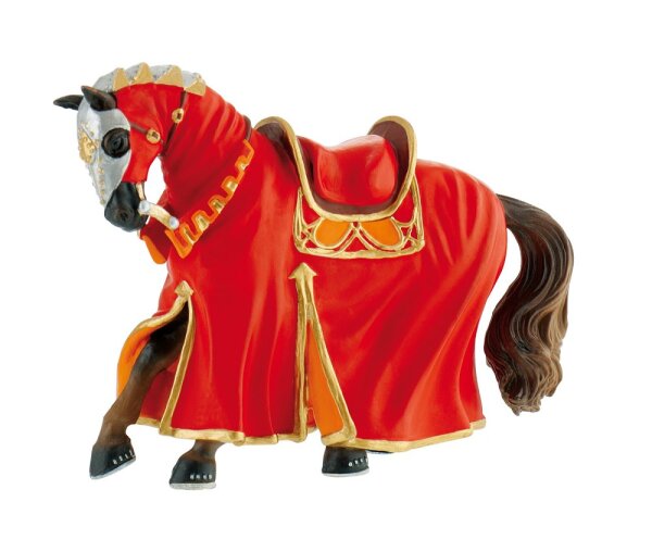 Turnierpferd rot Spielfigur