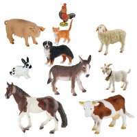 Bauernhof Spielfiguren 10er Set