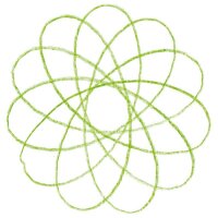 Mandala-Kreisel 2-teilig 10,5 cm 6er Set