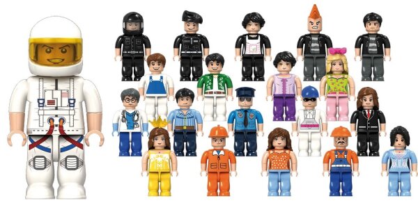 Klemmbaustein-Set Minifiguren 20 St&uuml;ck