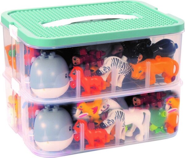Klemmbaustein-Set Junior Zubeh&ouml;r Figuren Tiere und