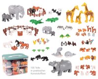 Klemmbaustein-Set Junior Zubeh&ouml;r Figuren Tiere und