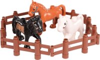 Klemmbaustein-Set Junior Zubeh&ouml;r Figuren Tiere und