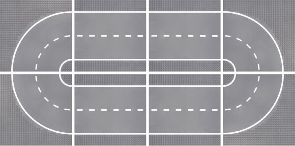 Klemmbaustein-Set Bauplatten 32x32 Noppen 8 St&uuml;ck