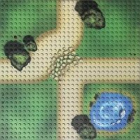 Klemmbaustein-Set Bauplatten 32x32 Noppen 4 St&uuml;ck