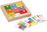 Holz Schiebespiel mit 6 Karten