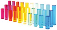 Acryl-Zylinder verschiedene L&auml;ngen 30er Set