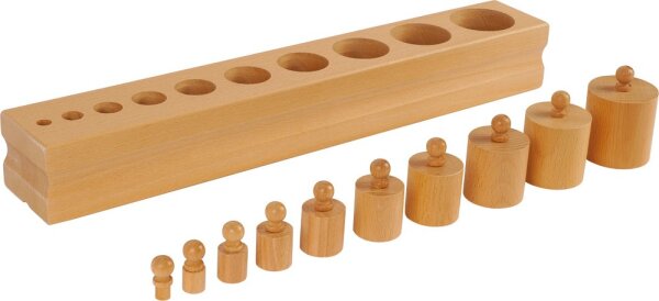 Montessori Block mit Zylindern Set 1