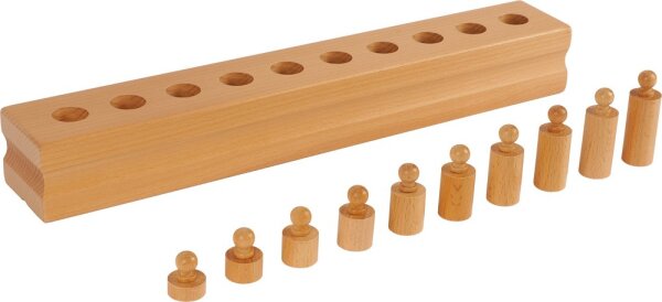 Montessori Block mit Zylindern Set 4