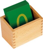 Montessori Kasten f&uuml;r Sandpapier Ziffern