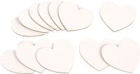 Magnet Leinwandherzen klein 12er Set