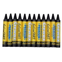 belcolART Crewax Premium 12 Wachsmalstifte schwarz