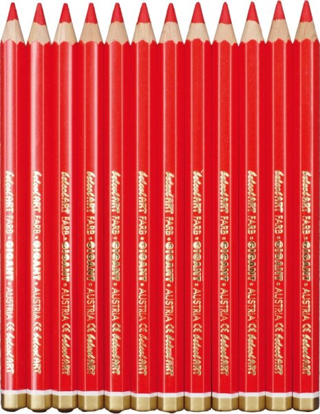 belcolART Farb Gigant 12 Stifte hellrot