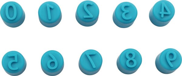 Fingerstempel Zahlen 0-9