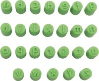 Fingerstempel ABC Kleinbuchstaben