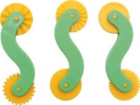Doppelseitige Modellier-Muster-Schneide-R&auml;der 3er